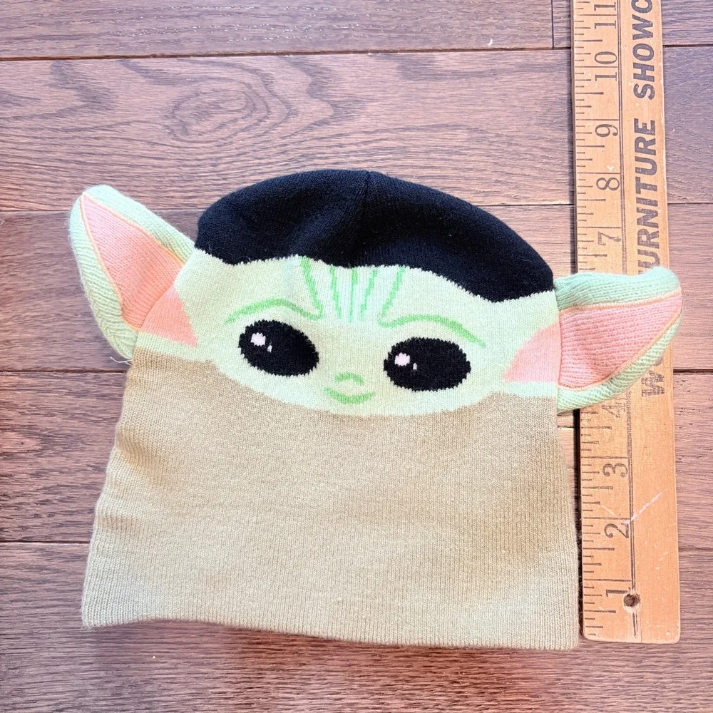 Kids Star Wars The Mandalorian Grogu Baby Yoda Beanie Hat With Ears‎ OSFM